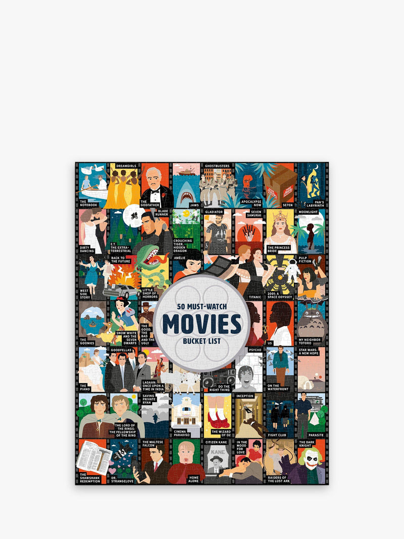 Ridley's 50 Must-Watch Movies Jigsaw Puzzle with 1000 pieces, imported from the UK