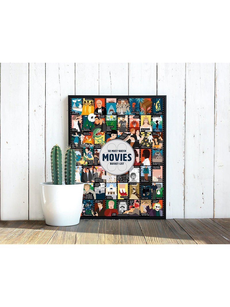 Ridley's 50 Must-Watch Movies Jigsaw Puzzle with 1000 pieces, imported from the UK