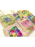 Rowandean Lavender Pockets Embroidery Kit, imported from the UK