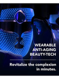 FOREO LED anti-ageing face mask with red, green, and blue light therapy - British product