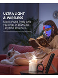 FOREO LED anti-ageing face mask with red, green, and blue light therapy - British product