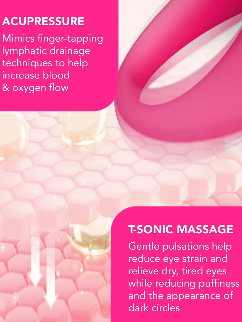 FOREO IRIS 2 eye massager in Fuchsia, imported from the UK