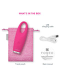 FOREO IRIS 2 eye massager in Fuchsia, imported from the UK