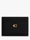 Coach pebble leather card holder black, imported from the UK