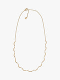 Skagen Wave Chain Necklace gold cubic zirconia, UK version