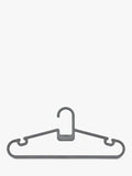 ReBorn recycled plastic clothes hangers pack of 5 grey, imported from the UK