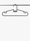 ReBorn recycled plastic clothes hangers pack of 5 grey, imported from the UK