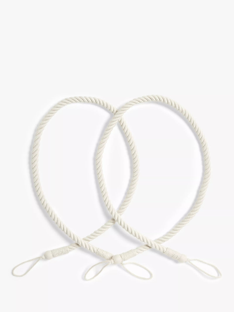 Passe-cordes de rideaux en cordelette John Lewis, lot de 2