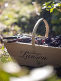 Lanson Le Rose champagne gift pack with two flutes 75cl, UK version