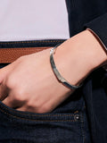Ralph Lauren sterling silver stud bangle with gold and silver accents (British brand)