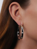 Ralph Lauren sterling silver hoop earrings 4.2cm diameter, imported from the UK