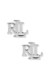 John Lewis Ralph Lauren Sterling Silver Logo Initial Stud Earrings, Silver, 0.4 x 0.35cm- Buy online at McGrocer