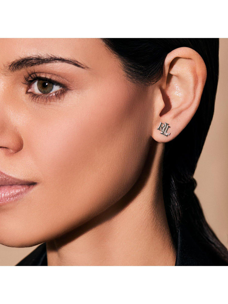 Ralph Lauren sterling silver initial stud earrings (British brand)