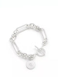 Lauren Ralph Lauren sterling silver oval link bracelet 18cm - British product
