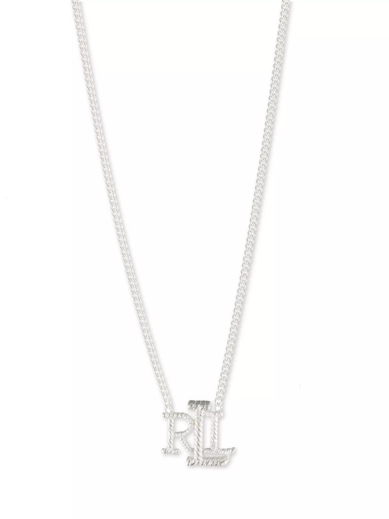 Lauren Ralph Lauren silver initial pendant necklace, UK version