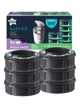 John Lewis Tommee Tippee Twist & Click Nappy Bin Refills Pack of 6- Buy online at McGrocer