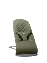 John Lewis BabyBjörn Bliss Woven Classic Quilt Baby Bouncer, Dark Green- Buy online at McGrocer