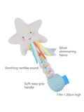Taf Toys rainstick rattle with plush star - British product