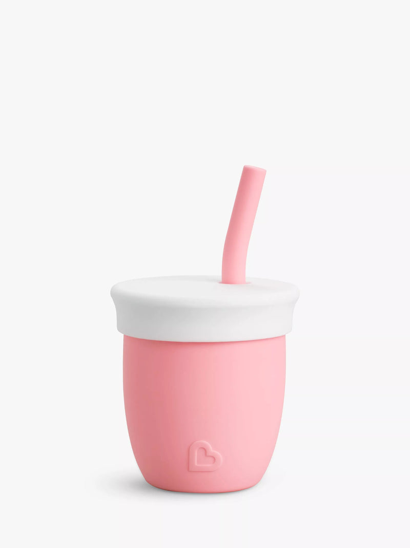 Munchkin C'est Silicone Straw Cup baby training cup, imported from the UK