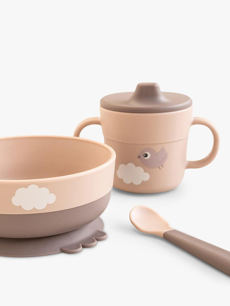 Done by Deer Foodie Meal Set bowl, cup, and spoon - British product