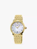 Frederique Constant Slimline gold watch with diamond dial (British brand)