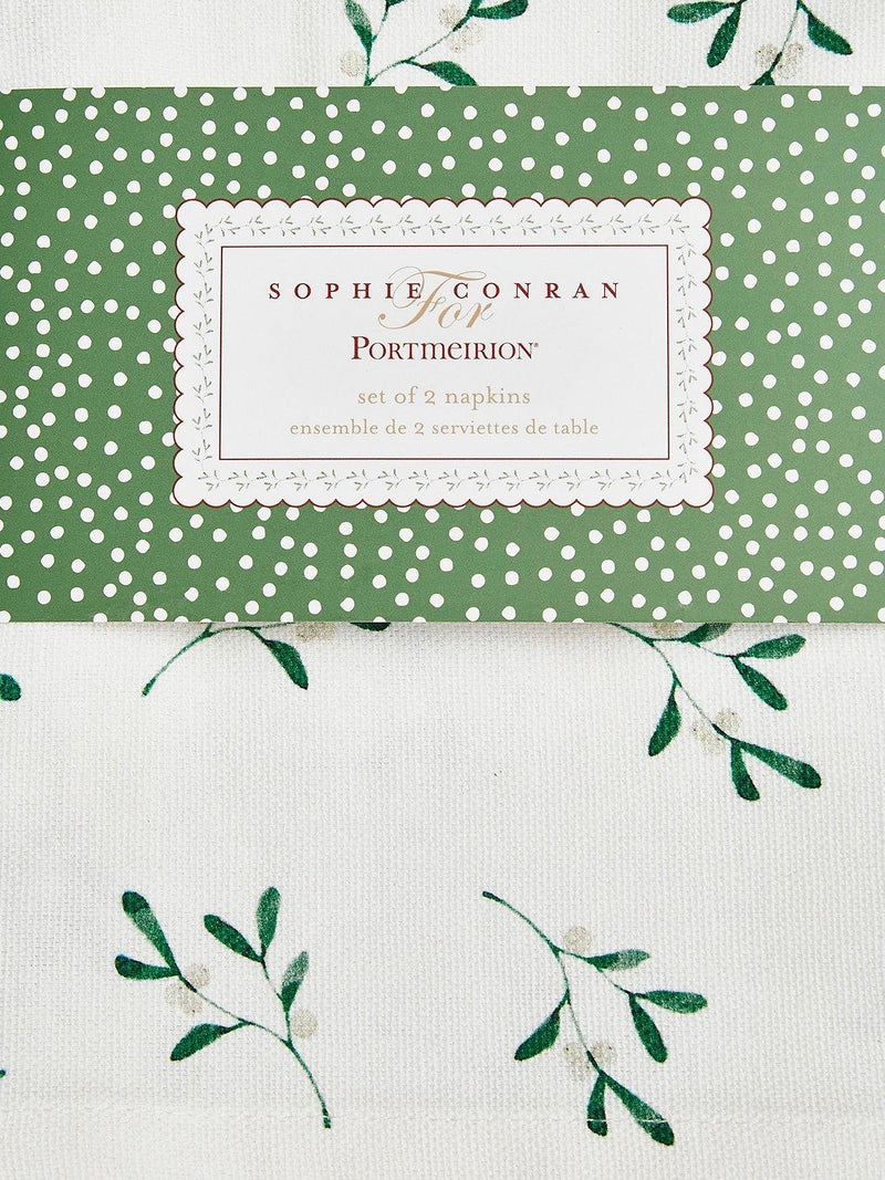 Sophie Conran Mistletoe cotton napkins set of 2 - British product