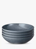 Denby dark grey speckle pasta bowls 22cm set of 4 (British brand)