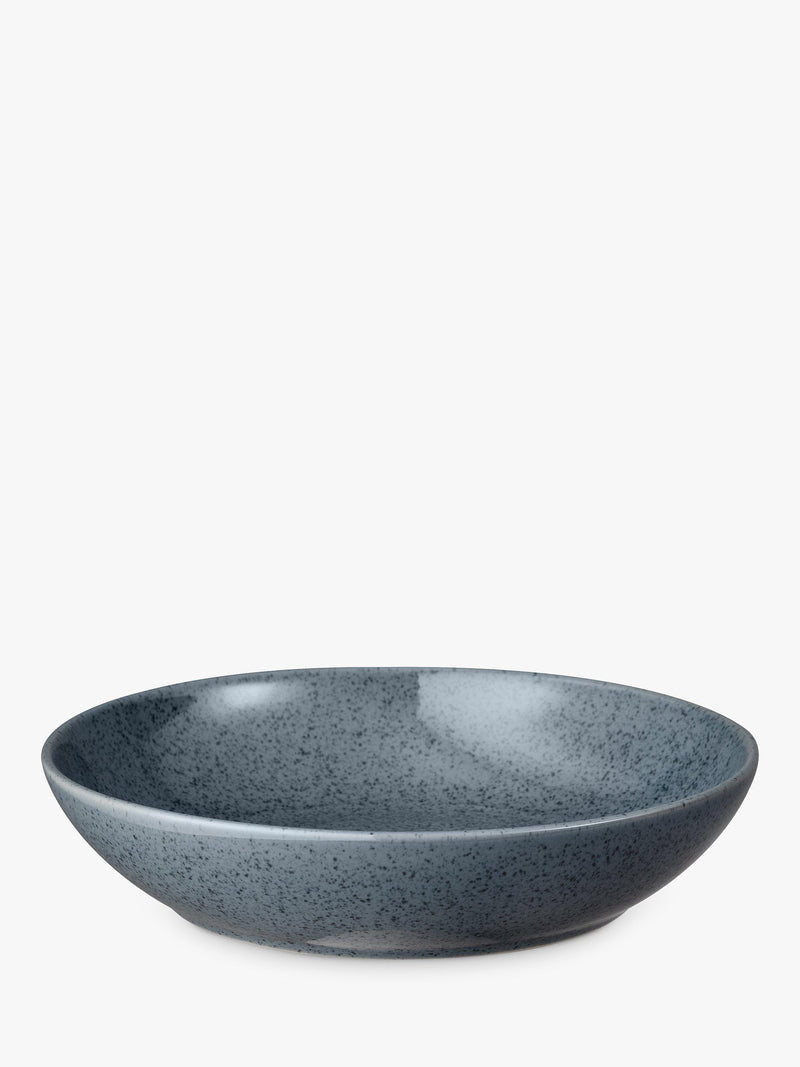 Denby dark grey speckle pasta bowls 22cm set of 4 (British brand)
