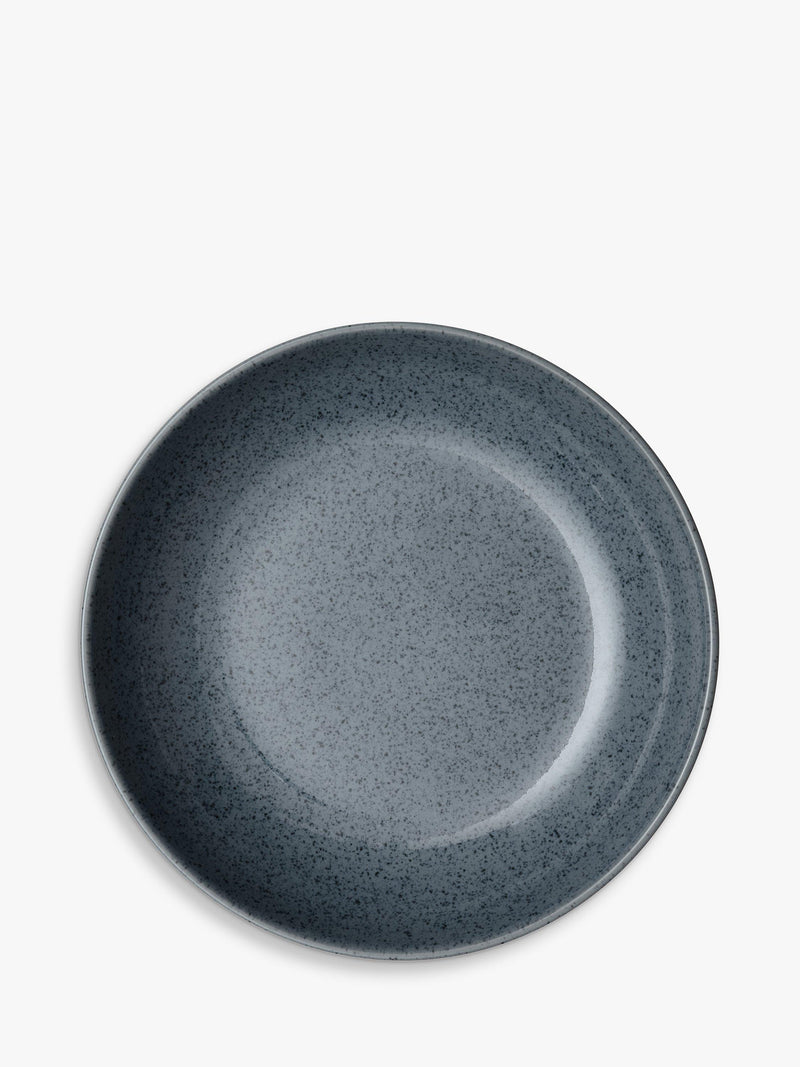Denby dark grey speckle pasta bowls 22cm set of 4 (British brand)
