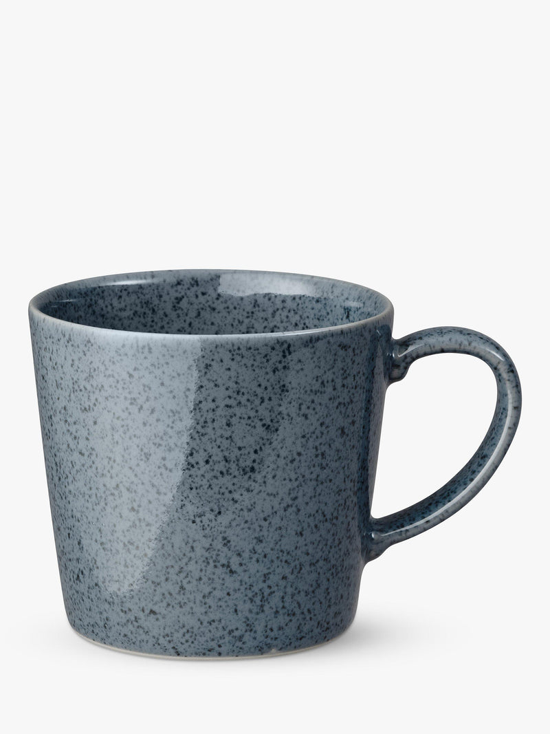 Denby stoneware mugs dark grey speckle 400ml set of 2 - British product