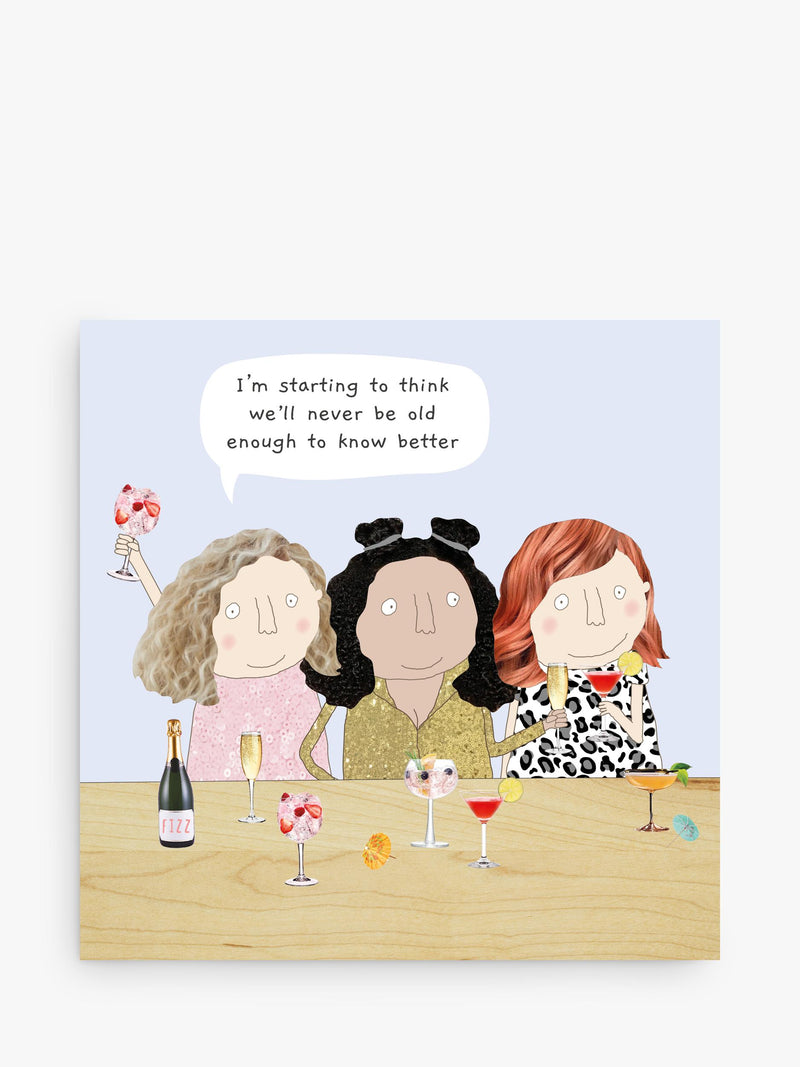 Blank Birthday Card with Grey Envelope, FSC Certified and Recyclable