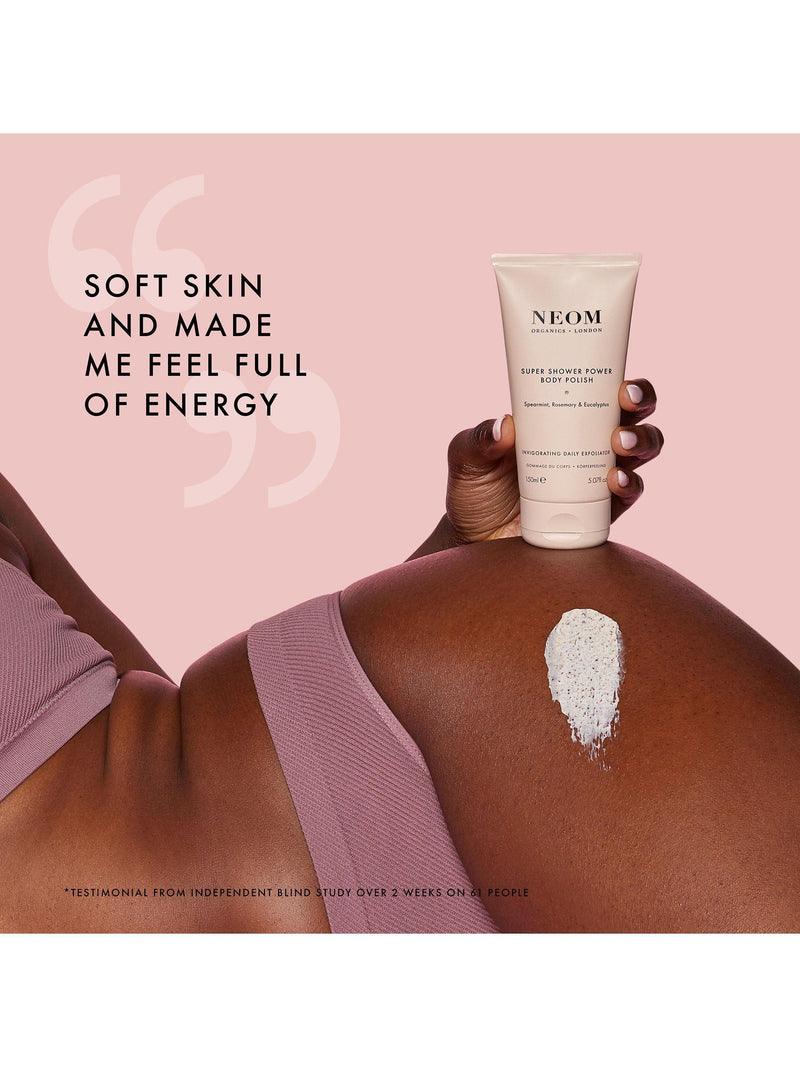 NEOM Wellbeing London Super Shower Power body polish 150ml - British product