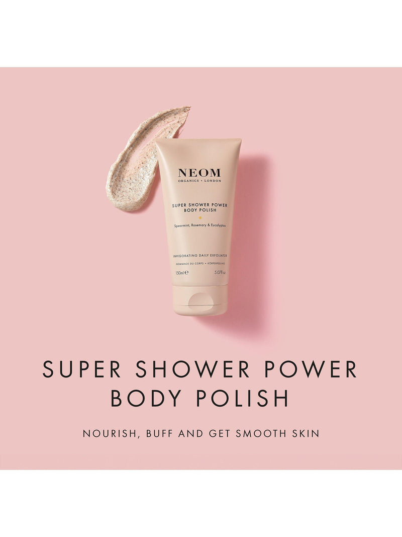 NEOM Wellbeing London Super Shower Power body polish 150ml - British product