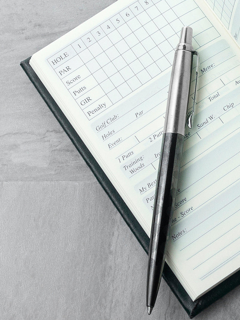 Treat Republic green leather golf notebook 14x8.5x2cm (British brand)