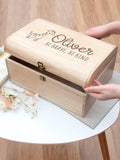 Treat Republic personalised baby giraffe keepsake chest (British brand)