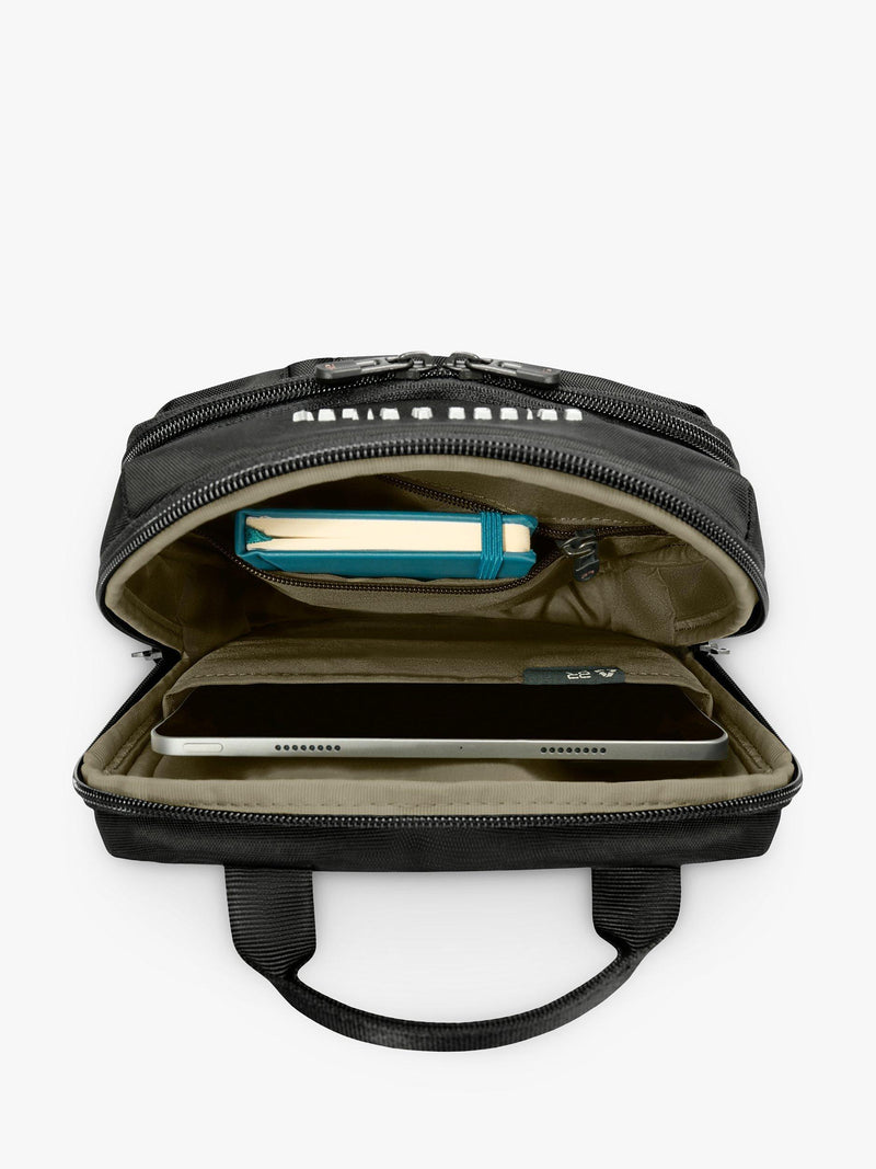 Briggs & Riley HTA cross body bag black ballistic nylon, imported from the UK