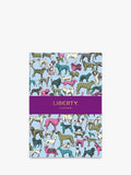 Liberty London A5 dog-themed floral print notebook, UK version