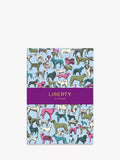 Liberty London A5 dog-themed floral print notebook, UK version
