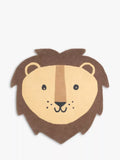 Great Little Trading Co lion face wool rug 105x103cm (British brand)