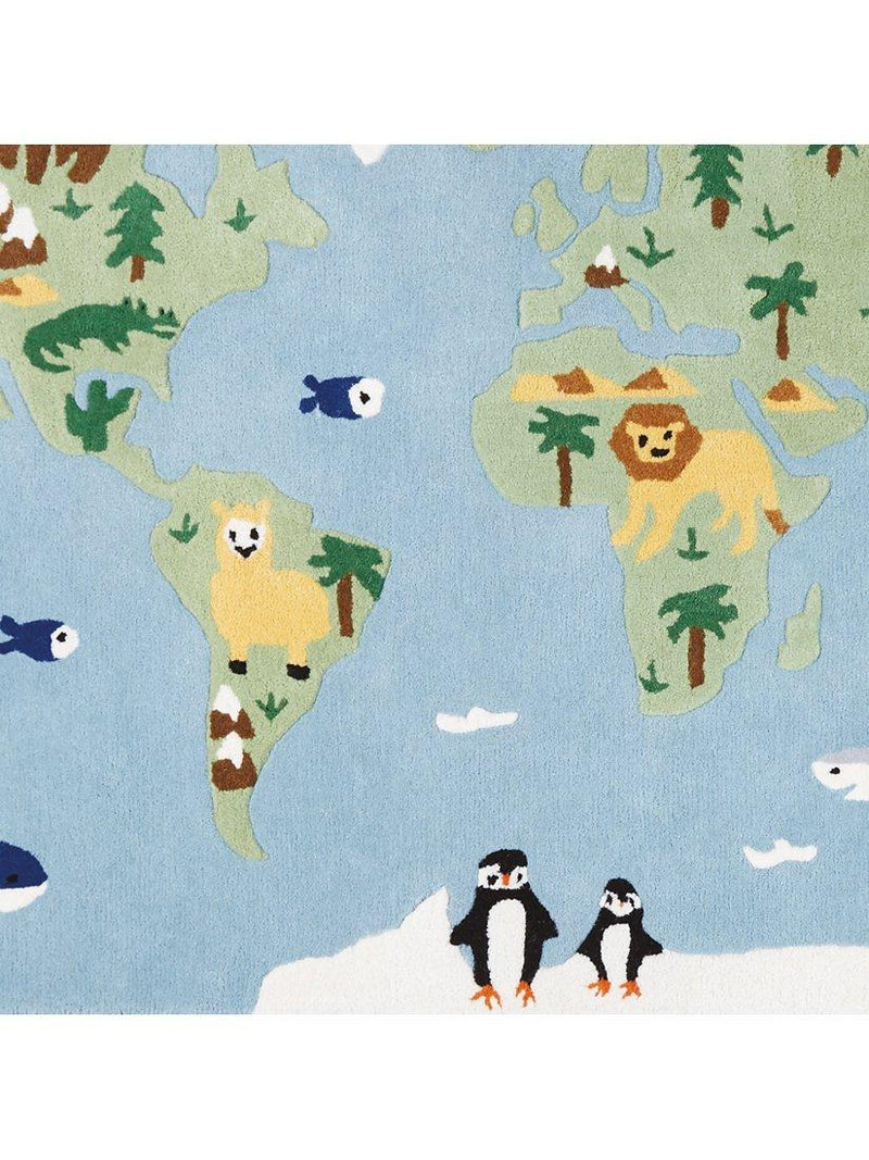 Great Little Trading Co around the world rug 180x120cm, UK version