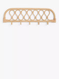 John Lewis rattan wall hooks natural finish, imported from the UK