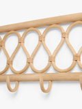 John Lewis rattan wall hooks natural finish, imported from the UK