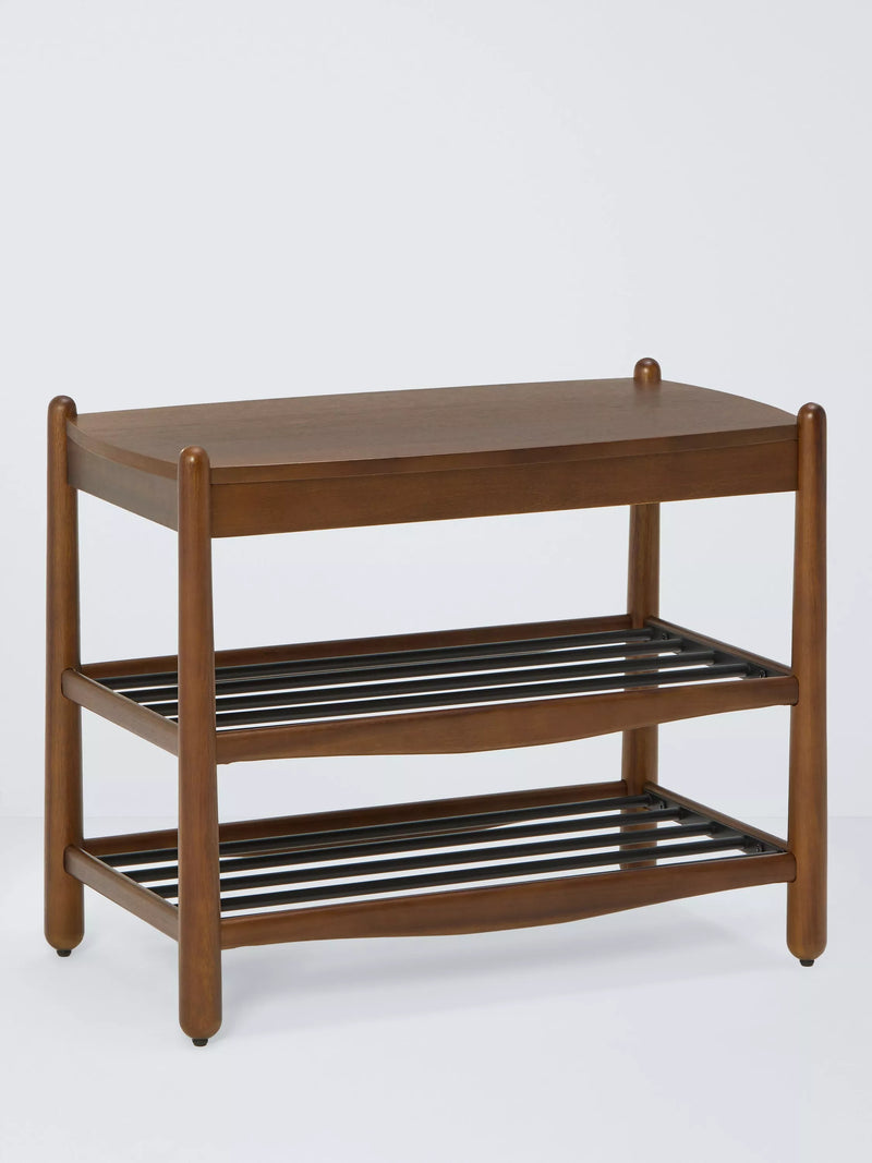 John Lewis 2 tier shoe shelf natural honey, UK version