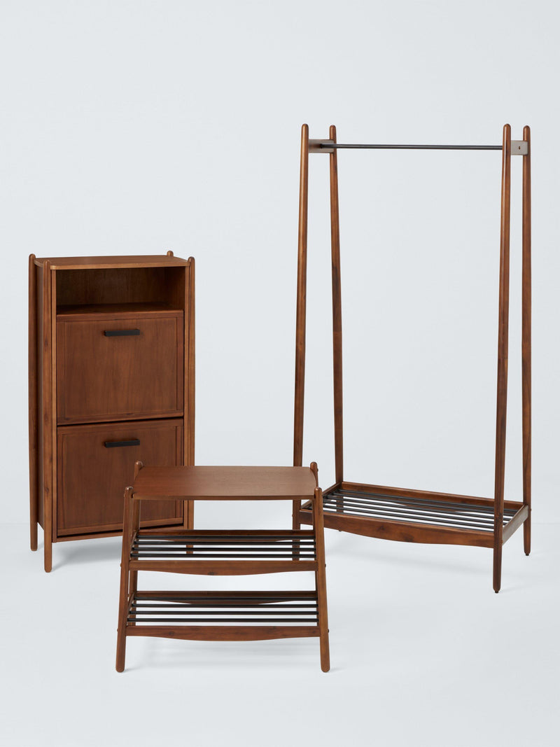 John Lewis 2 tier shoe shelf natural honey, UK version