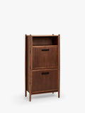 John Lewis Mid Century Shoe Cabinet, 2 Tier, Natural Honey, UK version