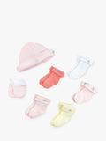 Babyblooms Babykleidungs-Posy-Strauß mit Mütze, Fäustlingen und Socken (britische Marke)