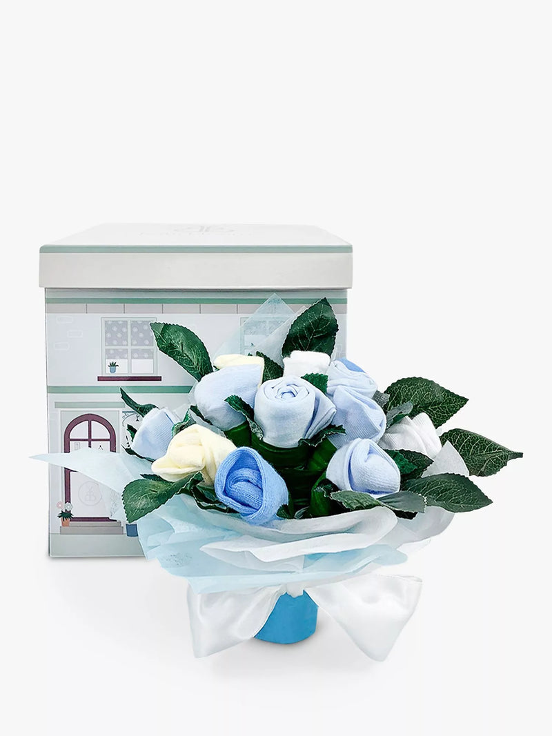 Babyblooms Willkommens-Babykleidungs-Posy-Strauß, 0–6 Monate