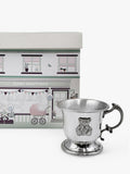 Babyblooms silver christening pewter cup - British product