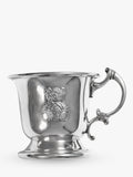 Babyblooms silver christening pewter cup - British product