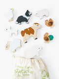 Animal Stacking Toy with FSC-Certified Wood and Child-Safe Colors